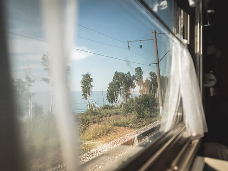 Вид из окна поезда